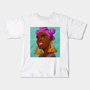 Bantu Knot With It Kids T-Shirt